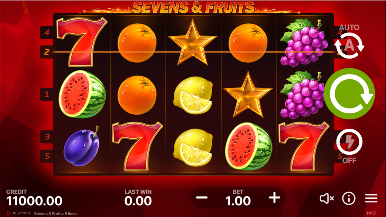 Sevens & Fruit – オンラインカジノ｜ 日本で一番人気のカジノサイトはこちら!